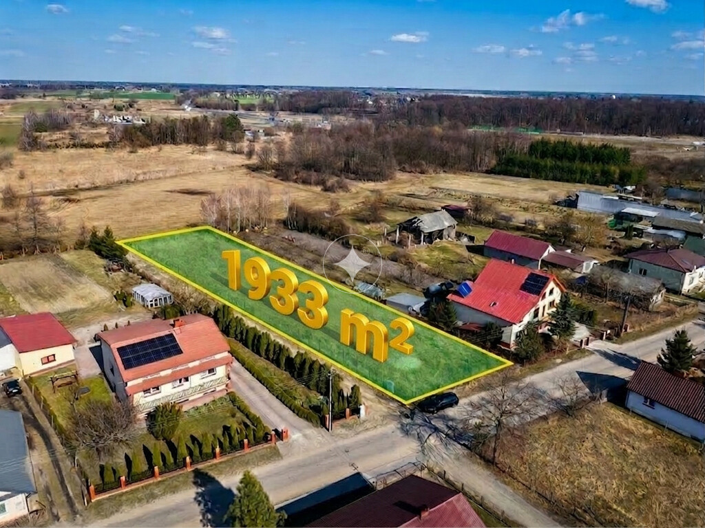 Ogrodzona działka budowlana z mediami Cicibór Duży