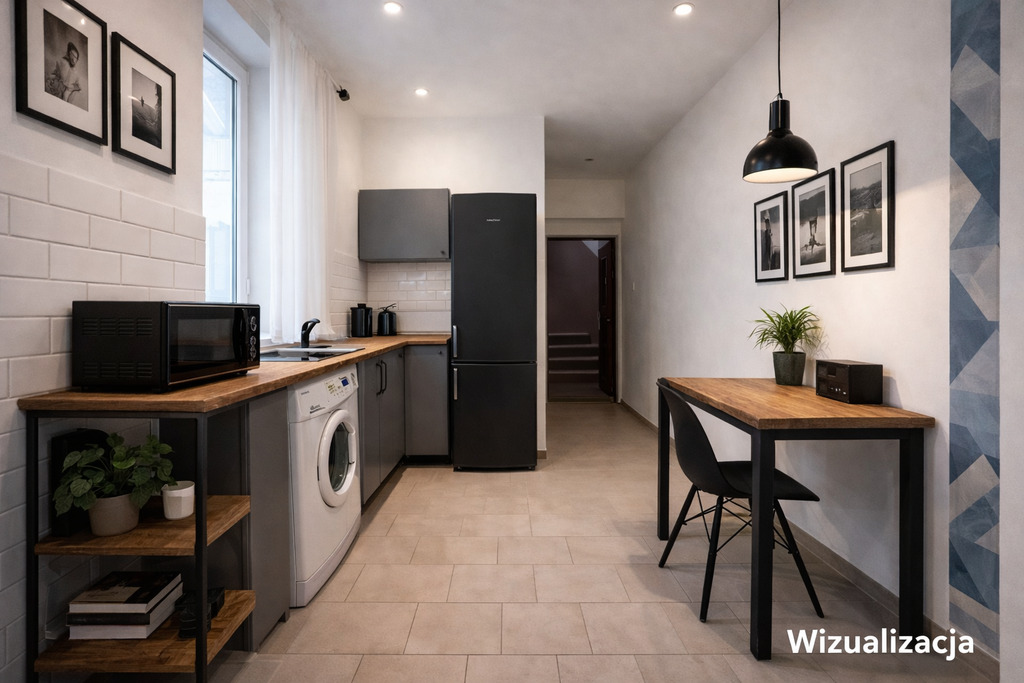 Mieszkanie jednopokojowe z oddzielną kuchnią