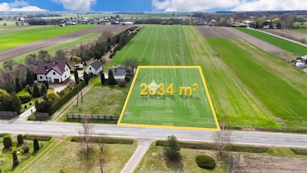 Działka o pwierzchni 2634 m² – Witoldów