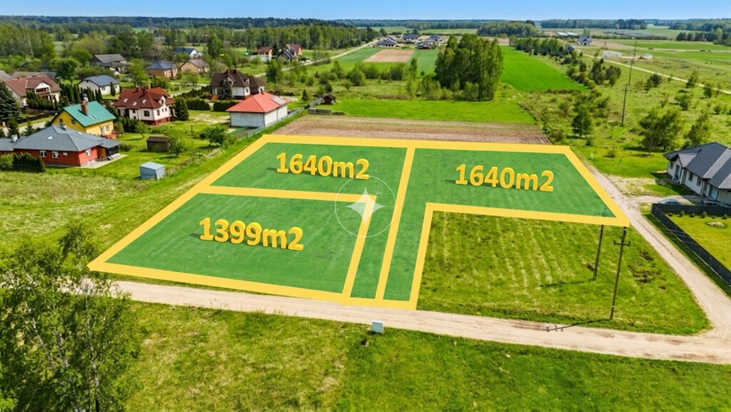 3 działki pod zabudowę mieszkaniową i usługi