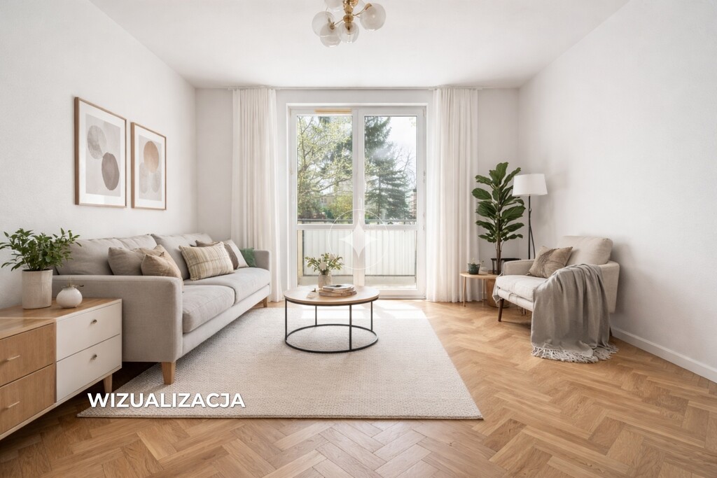 2 pokoje | balkon | potencjał 3 pokoi