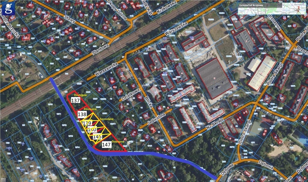 Działka 1700 m2 w Milanówku