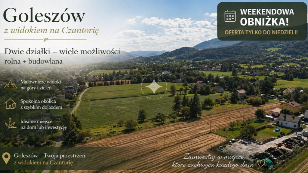 Działka budowlana w Goleszowie, blisko Ustronia