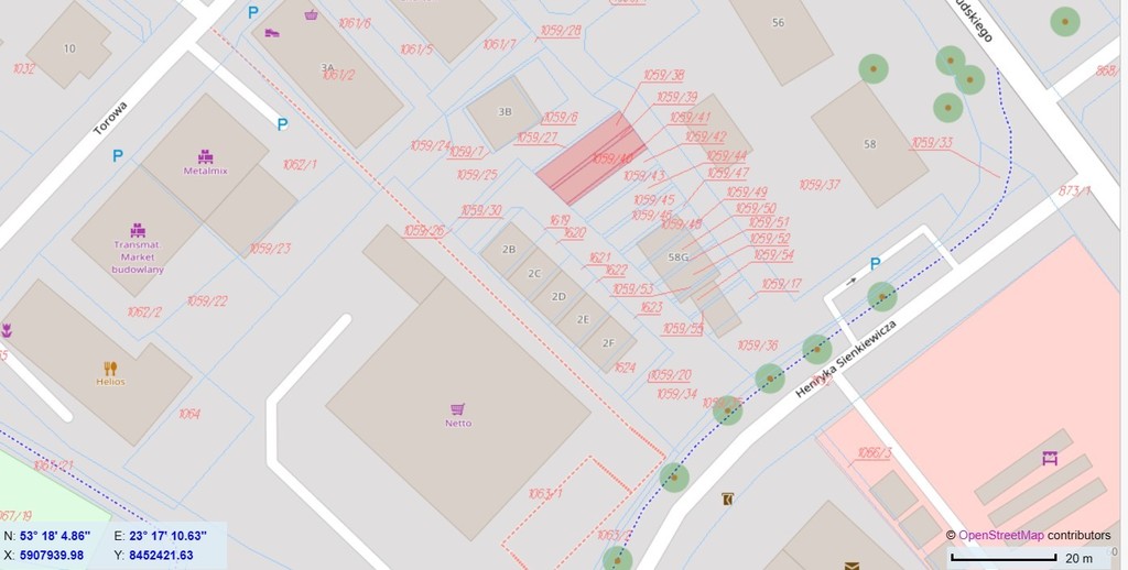 DZIAŁKA NA SPRZEDAŻ W CZARNEJ BIAŁOSTOCKIEJ 176 m2