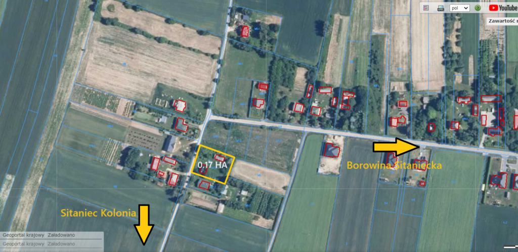 Działka budowlana z budynkami blisko miasta. Media