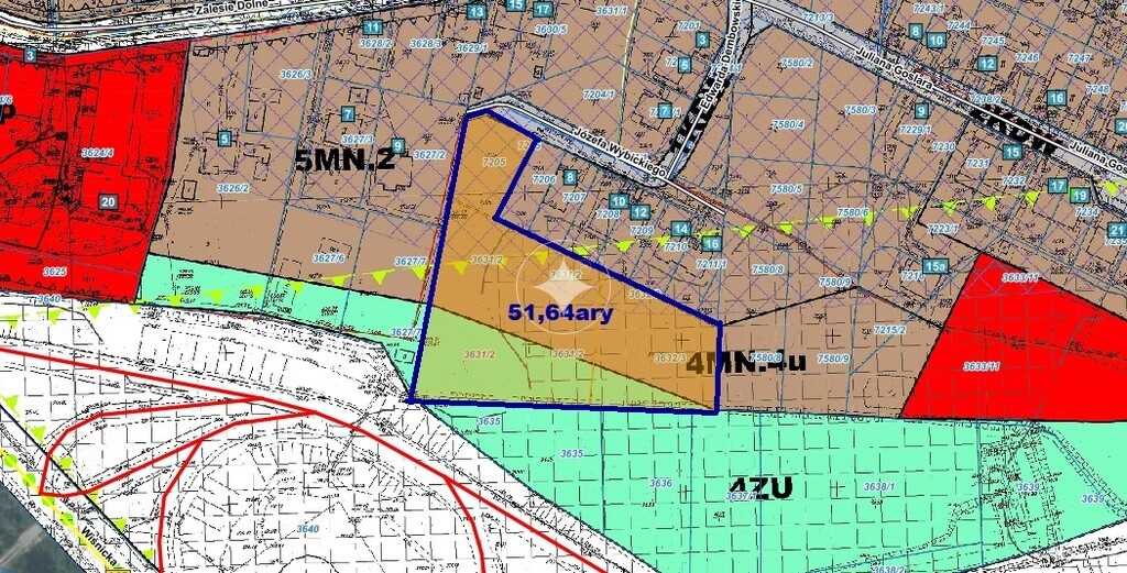 Bochnia -Zalesie Dolne działka inwestycyjna 51arów