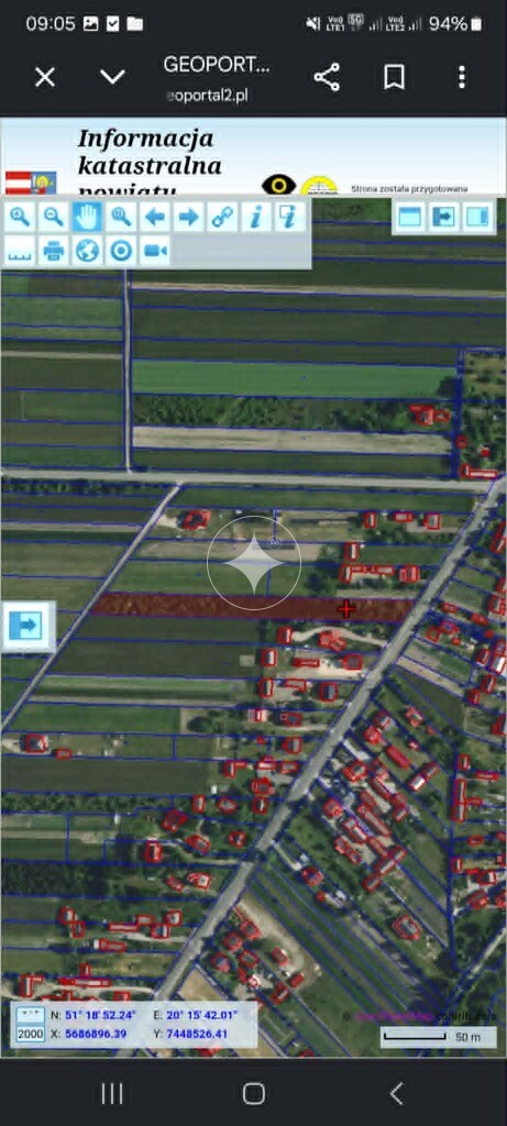Działka rolno - budowlana w Miedznej Drewnianej.