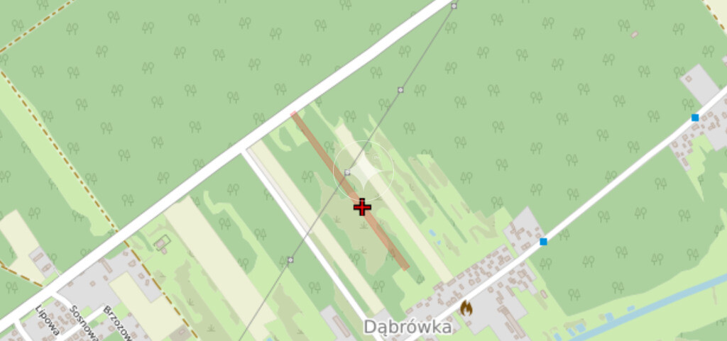 Działka wśród lasów na Dąbrówce.