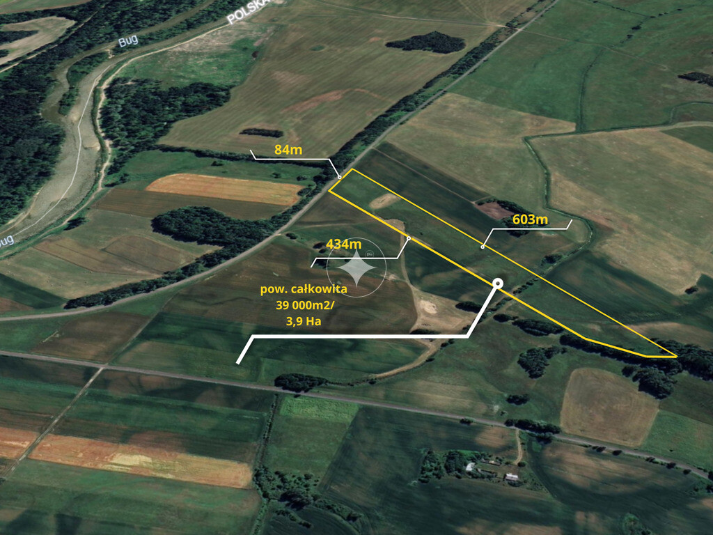 Ziemia rolna o pow. 3,9 Ha w gminie Terespol