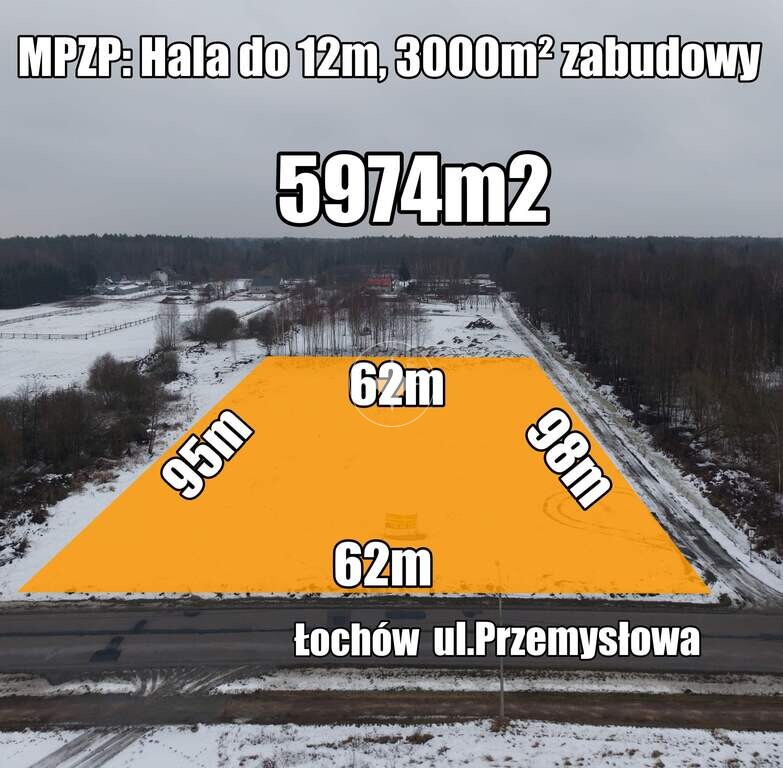 Działka inwestycyjna / przemysłowa Łochów
