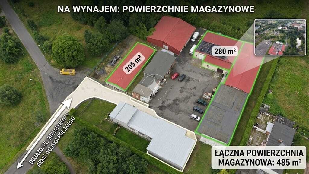DWA MAGAZYNY / HALE DO WYNAJĘCIA – JEDEN KOMPLEKS