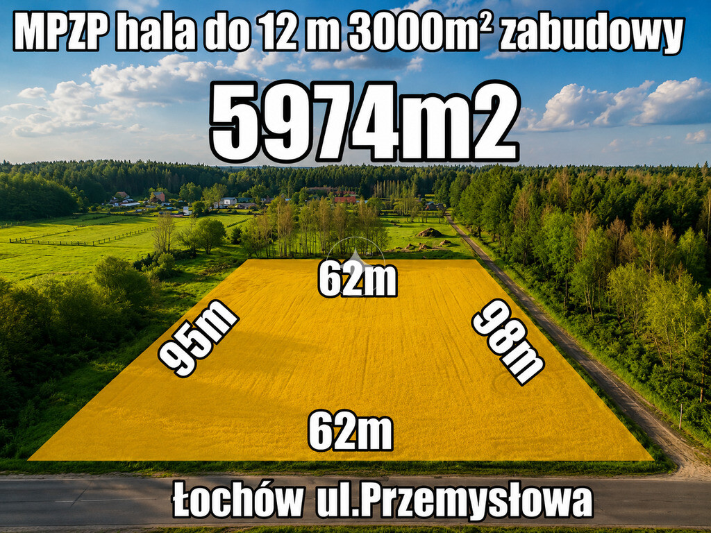 Działka inwestycyjna / przemysłowa Łochów