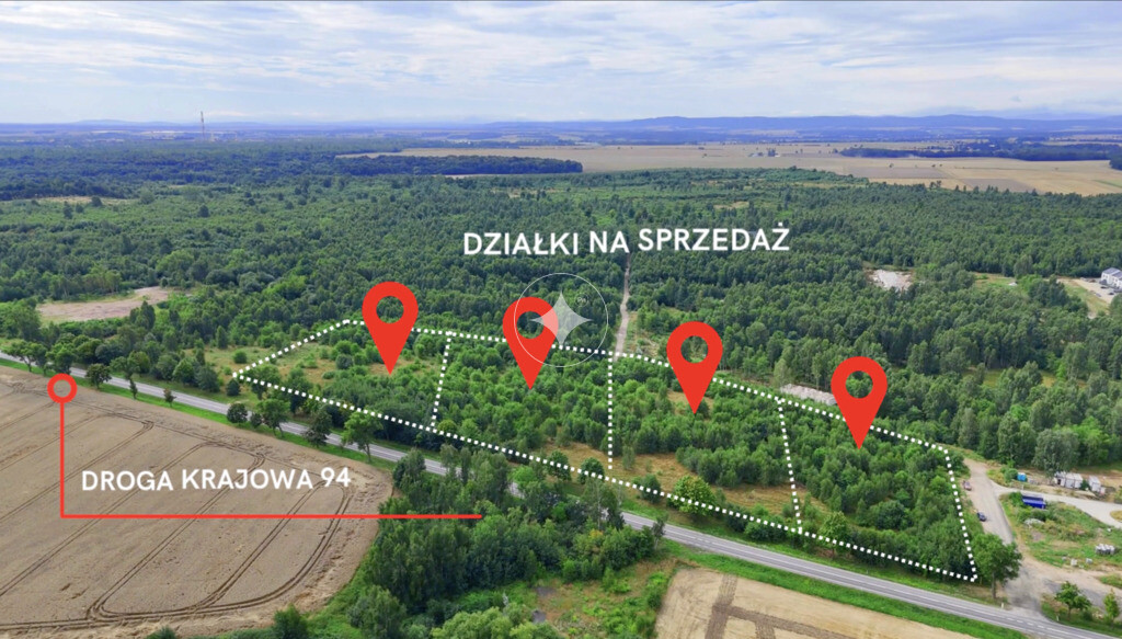 Działki usługowe przy DK94