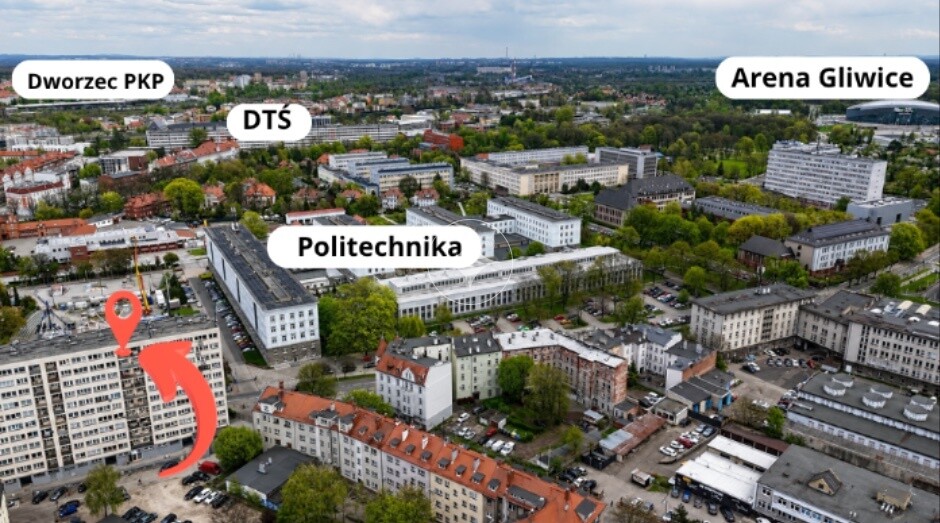 3 pokoje przy Politechnice Śląskiej
