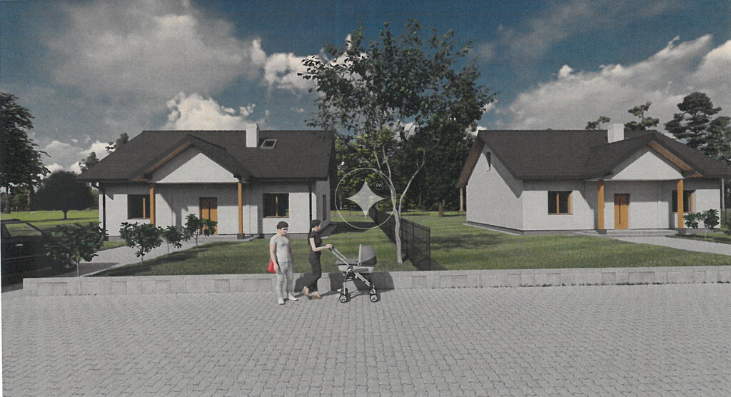 Nowoczesny dom parterowy 86,6 m², Gajowniki