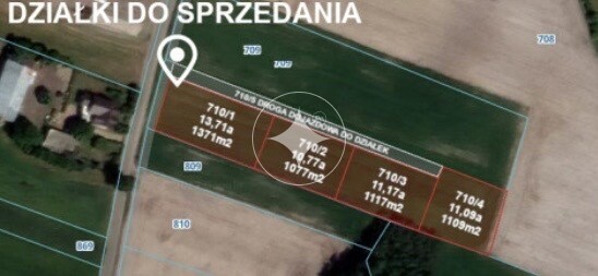 Działki budowlane na sprzedaż–Barczew, gm.Brzeźnio