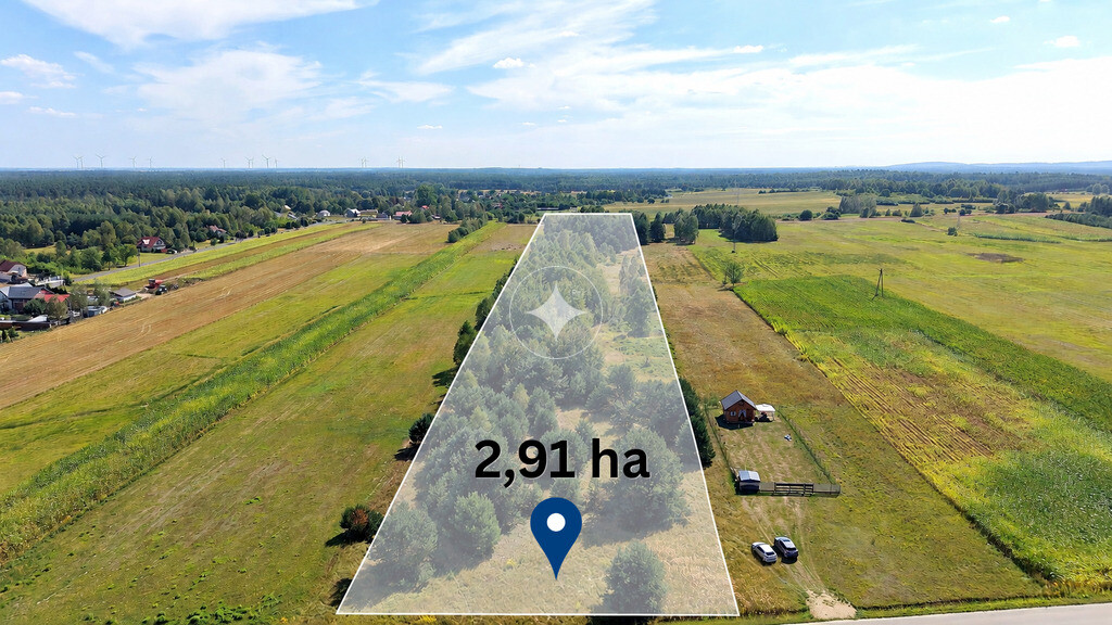 Działka rolna 2,91 ha na Jurze | Żuraw gm. Janów