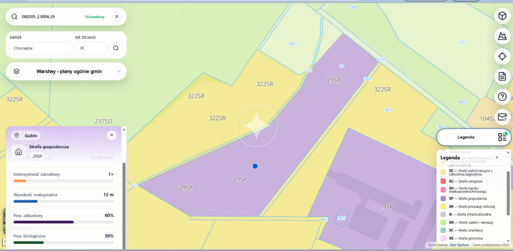Działka inwestycyjna 3,39 ha | 12 km od granicy DE