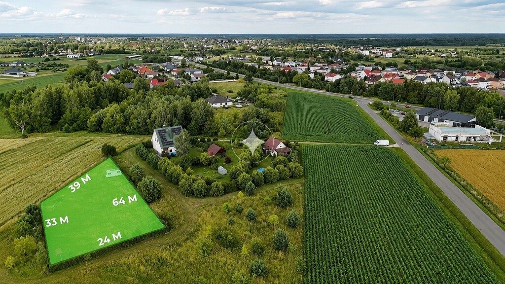 Działka budowlana przy ul. Jagodowej 1232m2