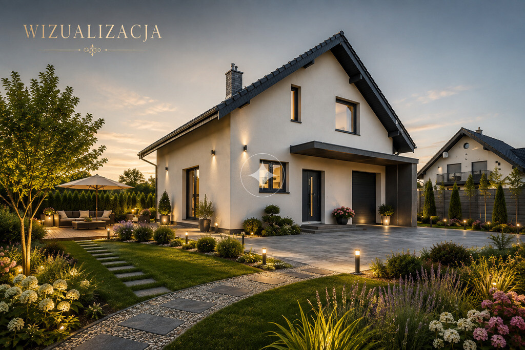 Nowoczesny dom Premium | Pompa ciepła | 100,27 m²