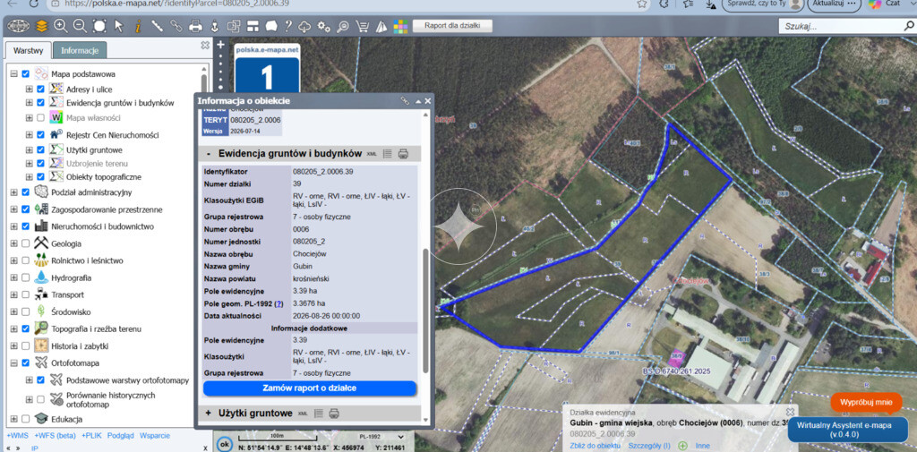 Działka inwestycyjna 3,39 ha | 12 km od granicy DE