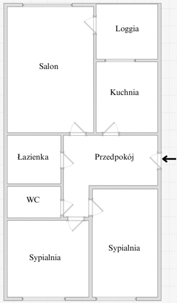 3 pokoje | 61 m² | Tarchomin | loggia | piwnica