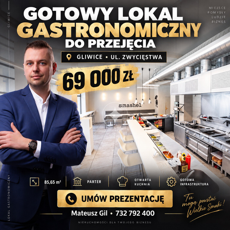 Gotowy Lokal gastronomiczny do przejęcia od zaraz!