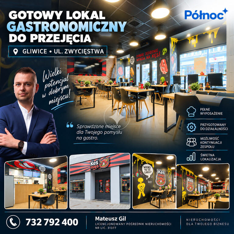 Nowoczesny Lokal Gastronomiczny do przejęcia !