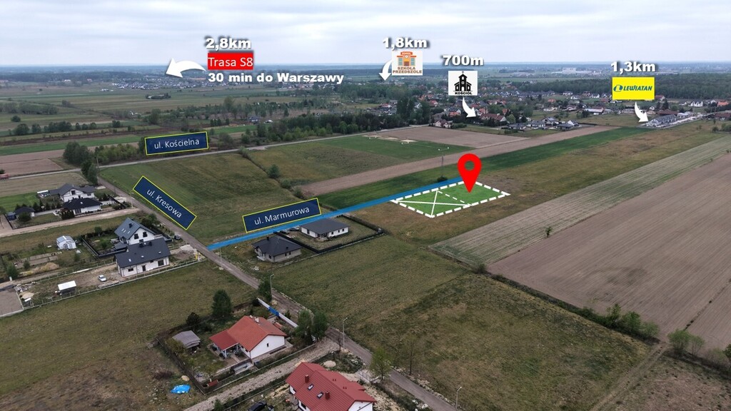 DZIAŁKA Z WZ | 1000 m² | Wola Rasztowska