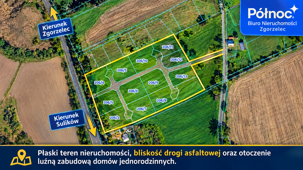 DZIAŁKI POD BUDOWĘ DOMÓW – TYLICE K. ZGORZELCA | WZ